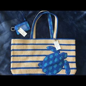 Vera Bradley Beach bag and Zip ID Case